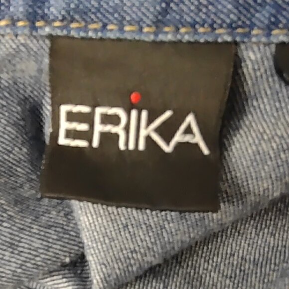 Erika Blue Jean Denim Jacket Size M - Picture 9 of 11
